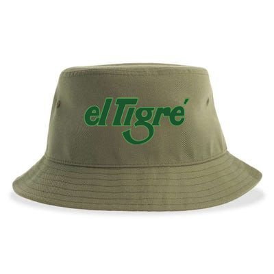 El Tigre Arctic Cat Vintage Image Up To Black Or Gray Cat Irish Sustainable Bucket Hat