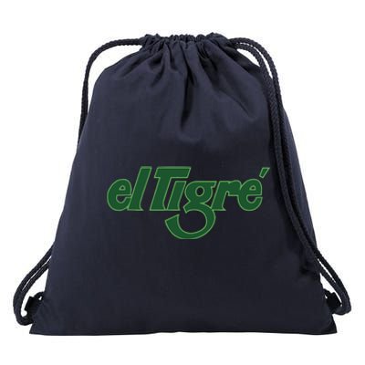 El Tigre Arctic Cat Vintage Image Up To Black Or Gray Cat Irish Drawstring Bag