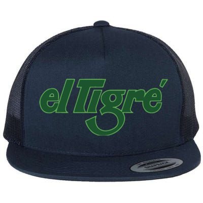 El Tigre Arctic Cat Vintage Image Up To Black Or Gray Cat Irish Flat Bill Trucker Hat