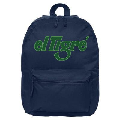 El Tigre Arctic Cat Vintage Image Up To Black Or Gray Cat Irish 16 in Basic Backpack