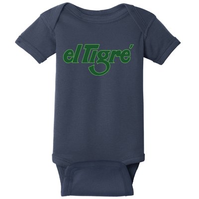 El Tigre Arctic Cat Vintage Image Up To Black Or Gray Cat Irish Baby Bodysuit