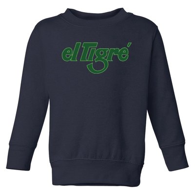 El Tigre Arctic Cat Vintage Image Up To Black Or Gray Cat Irish Toddler Sweatshirt