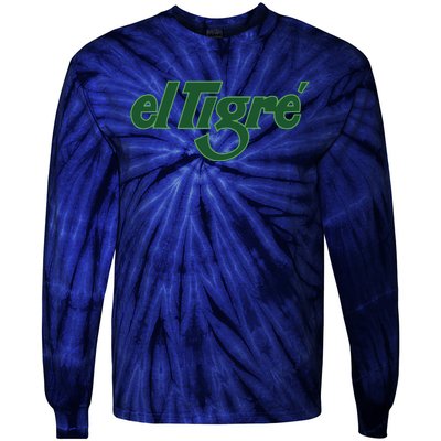 El Tigre Arctic Cat Vintage Image Up To Black Or Gray Cat Irish Tie-Dye Long Sleeve Shirt