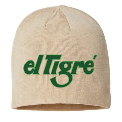 El Tigre Arctic Cat Vintage Image Up To Black Or Gray Cat Irish Sustainable Beanie