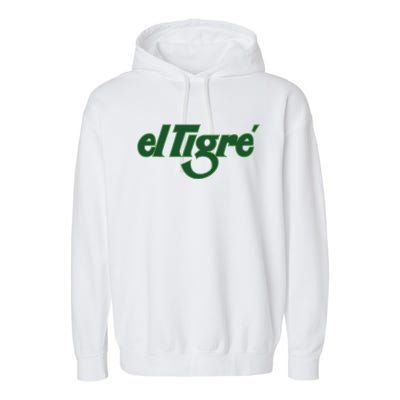 El Tigre Arctic Cat Vintage Image Up To Black Or Gray Cat Irish Garment-Dyed Fleece Hoodie