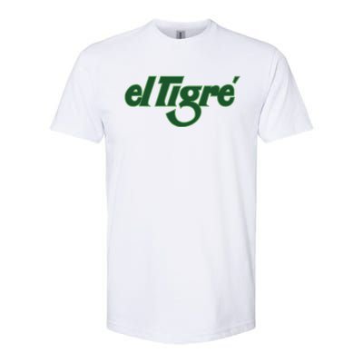 El Tigre Arctic Cat Vintage Image Up To Black Or Gray Cat Irish Softstyle CVC T-Shirt