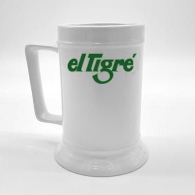 El Tigre Arctic Cat Vintage Image Up To Black Or Gray Cat Irish Beer Stein