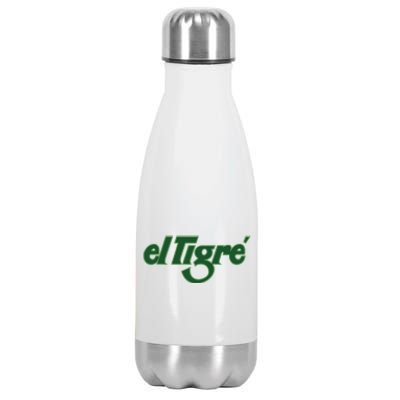 El Tigre Arctic Cat Vintage Image Up To Black Or Gray Cat Irish Stainless Steel Insulated Water Bottle