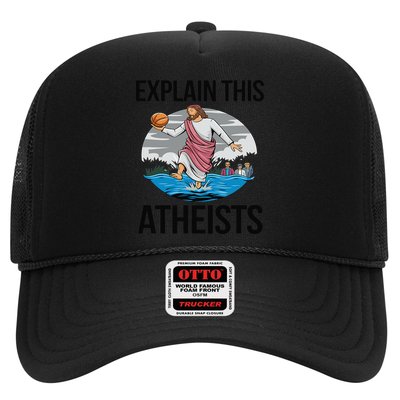 Explain This Atheists Jesus Basketball Funny Memes Gen-Z Hat