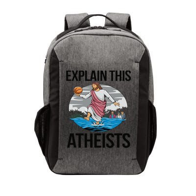 Explain This Atheists Jesus Basketball Funny Memes Gen-Z Vector Backpack