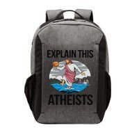 Explain This Atheists Jesus Basketball Funny Memes Gen-Z Vector Backpack