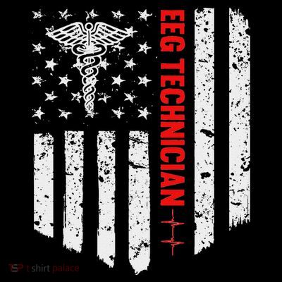 Eeg Technician American Flag Patriotic Medicine Gift T-Shirt