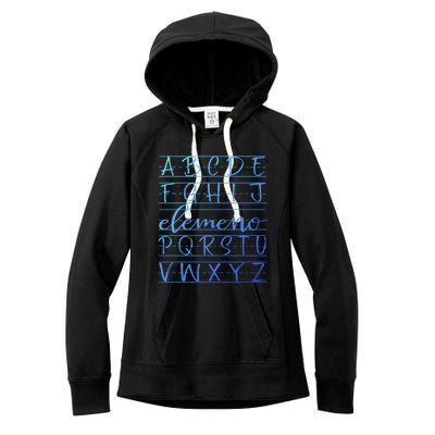 Eleo Teacher Apreciation Alphabet Funny Gift For Teachers Gift Women's Fleece Hoodie