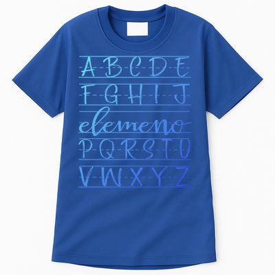 Eleo Teacher Apreciation Alphabet Funny Gift For Teachers Gift Tall T-Shirt