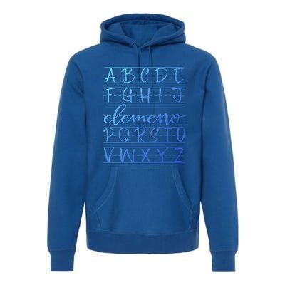 Eleo Teacher Apreciation Alphabet Funny Gift For Teachers Gift Premium Hoodie