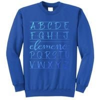 Eleo Teacher Apreciation Alphabet Funny Gift For Teachers Gift Tall Sweatshirt