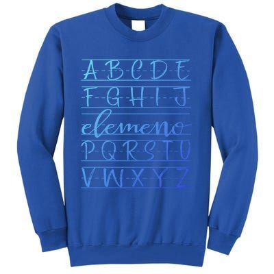 Eleo Teacher Apreciation Alphabet Funny Gift For Teachers Gift Tall Sweatshirt