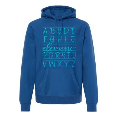 Eleo Teacher Apreciation Alphabet Funny Gift For Teachers Gift Premium Hoodie