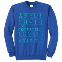 Eleo Teacher Apreciation Alphabet Funny Gift For Teachers Gift Tall Sweatshirt