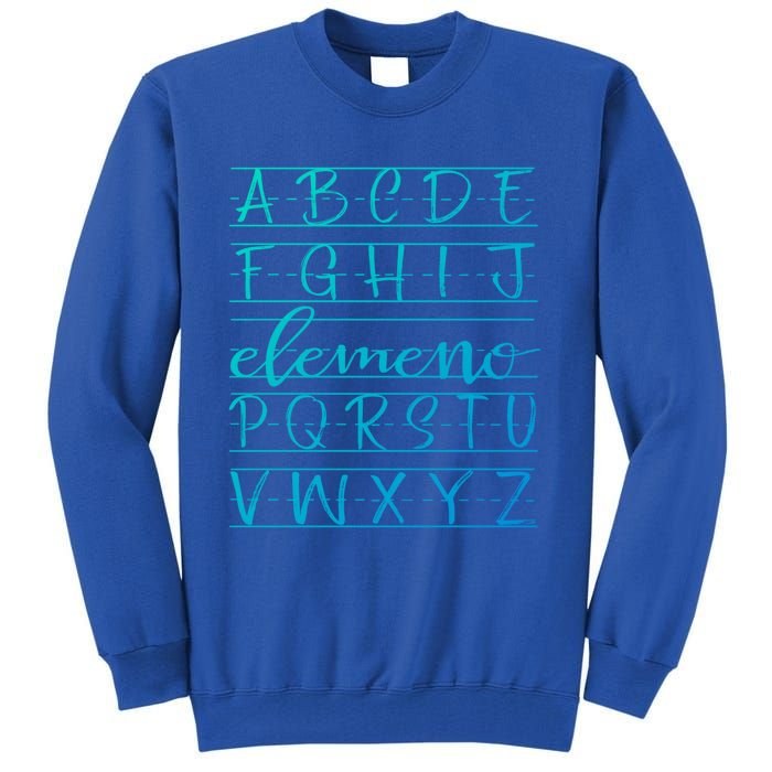 Eleo Teacher Apreciation Alphabet Funny Gift For Teachers Gift Tall Sweatshirt