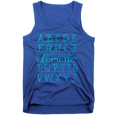 Eleo Teacher Apreciation Alphabet Funny Gift For Teachers Gift Tank Top