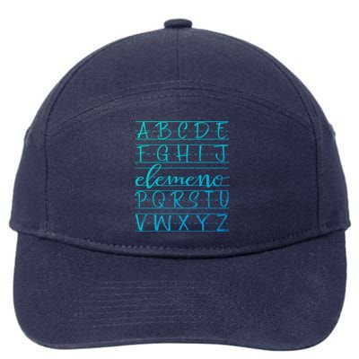 Eleo Teacher Apreciation Alphabet Funny Gift For Teachers Gift 7-Panel Snapback Hat