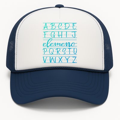 Eleo Teacher Apreciation Alphabet Funny Gift For Teachers Gift Trucker Hat