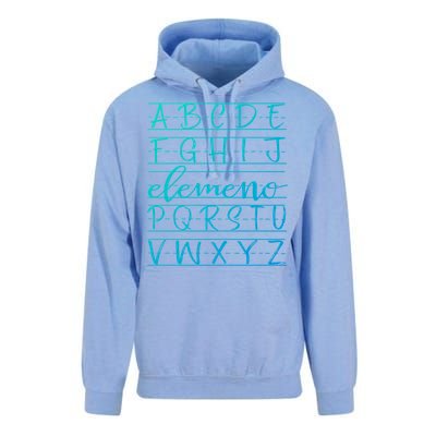 Eleo Teacher Apreciation Alphabet Funny Gift For Teachers Gift Unisex Surf Hoodie