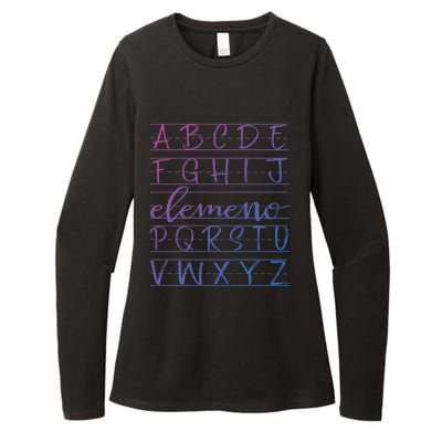 Eleo Teacher Apreciation Alphabet Funny Gift For Teachers Gift Womens CVC Long Sleeve Shirt