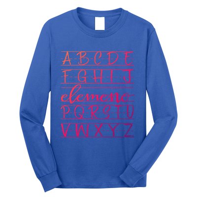 Eleo Teacher Apreciation Alphabet Funny Gift For Teachers Gift Long Sleeve Shirt