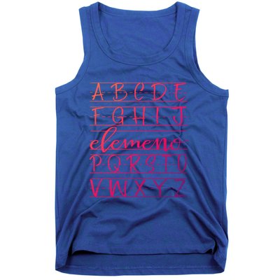 Eleo Teacher Apreciation Alphabet Funny Gift For Teachers Gift Tank Top