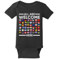 Esl Teacher All Are Welcome Here For Worlds Virtual Teachers Baby Bodysuit