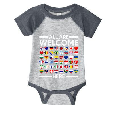 Esl Teacher All Are Welcome Here For Worlds Virtual Teachers Infant Baby Jersey Bodysuit