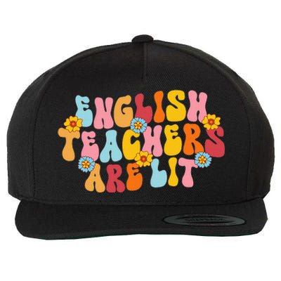 English Teachers Are Lit Funny English Language Arts Teacher Wool Snapback Cap