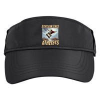 Explain This Atheists Funny Meme Jesus Skateboarding Adult Drive Performance Visor