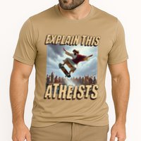 Explain This Atheists Funny Meme Jesus Skateboarding Performance Shirt
