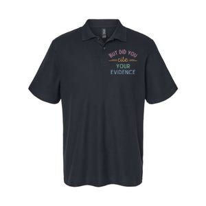 English Teacher But Did You Cite Your Evidence Softstyle Adult Sport Polo