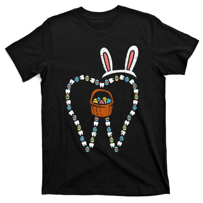 Easter Tooth Bunny Ears Cute Teeth Dentist Dental Assistant T-Shirt