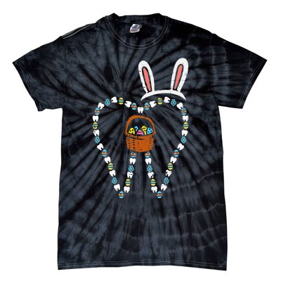 Easter Tooth Bunny Ears Cute Teeth Dentist Dental Assistant Tie-Dye T-Shirt