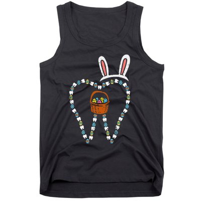 Easter Tooth Bunny Ears Cute Teeth Dentist Dental Assistant Tank Top