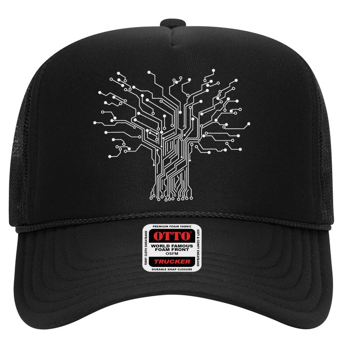 Electronics Technician Binary Tree Electrical Engineer Trucker Hat