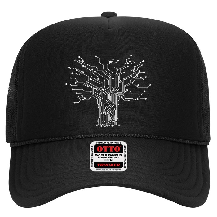 Electronics Technician Binary Tree Electrical Engineer Trucker Hat