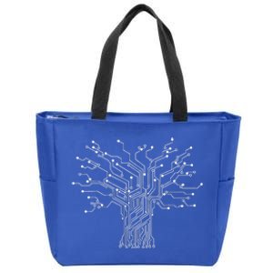 Electronics Technician Binary Tree Electrical Engineer Zip Tote Bag