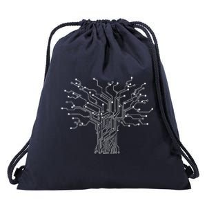 Electronics Technician Binary Tree Electrical Engineer Drawstring Bag