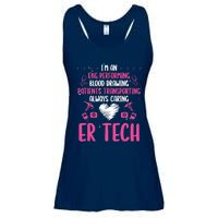 ER Tech Badge Buddy Emergency Room Technician Essentials Ladies Essential Flowy Tank