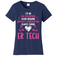 ER Tech Badge Buddy Emergency Room Technician Essentials Women's T-Shirt