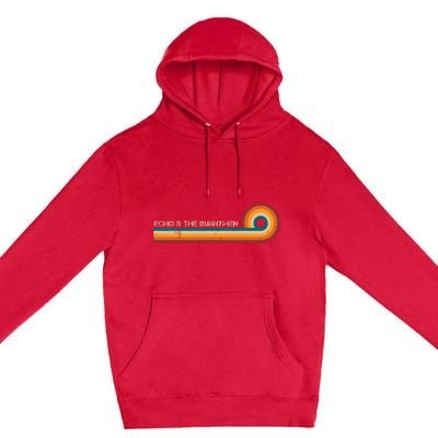 Echo The Bunnymen Retro Stripes Musician Vintage Premium Pullover Hoodie