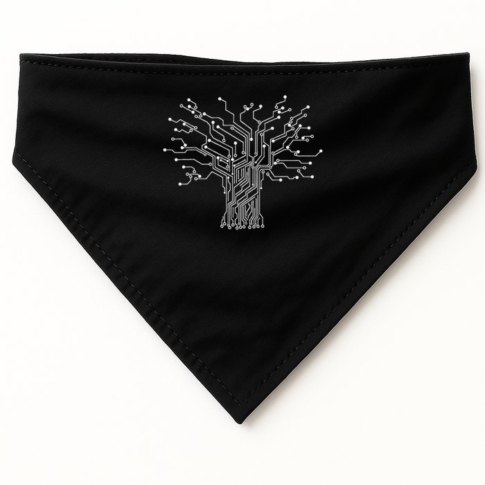 Electronics Technician Binary Tree Electrical Engineer USA-Made Doggie Bandana