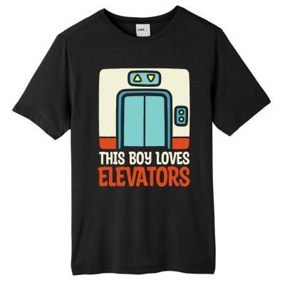 Elevator This Boy Loves Elevators Tall Fusion ChromaSoft Performance T-Shirt