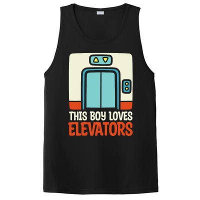 Elevator This Boy Loves Elevators PosiCharge Competitor Tank